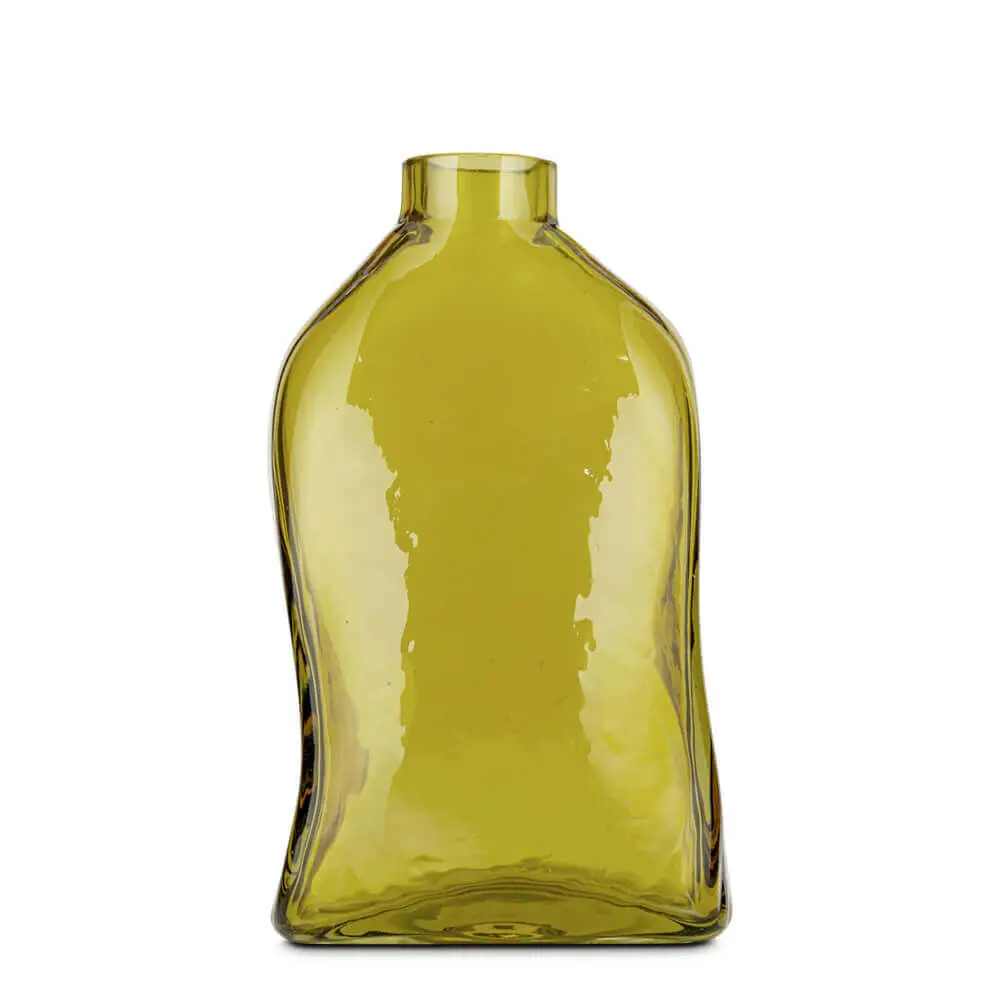 Nkuku Ellam Recycled Glass Bottle Vase Small